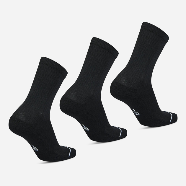 Zestaw skarpet męskich 3 pary Nike U J Ed Cush Poly Crew 3Pr 144 DX9632-010 M Czarny - obraz 4