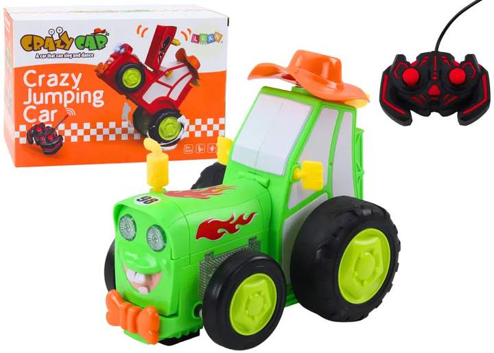 Traktor zdalnie sterowany Lean Toys Zielony (21222) (5905991037170) - obraz 3
