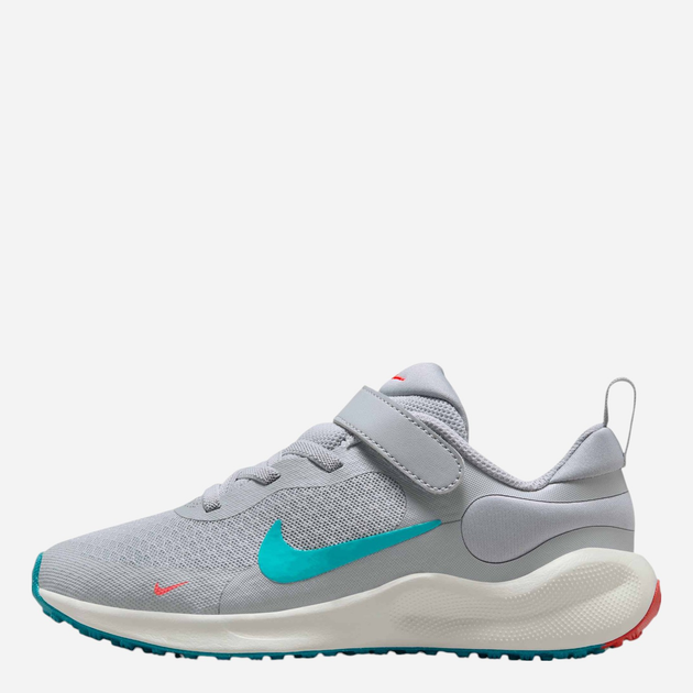 Buty sportowe chłopięce na rzepy Nike Revolution 7 (Psv) FB7690-008 25 Szare - obraz 3