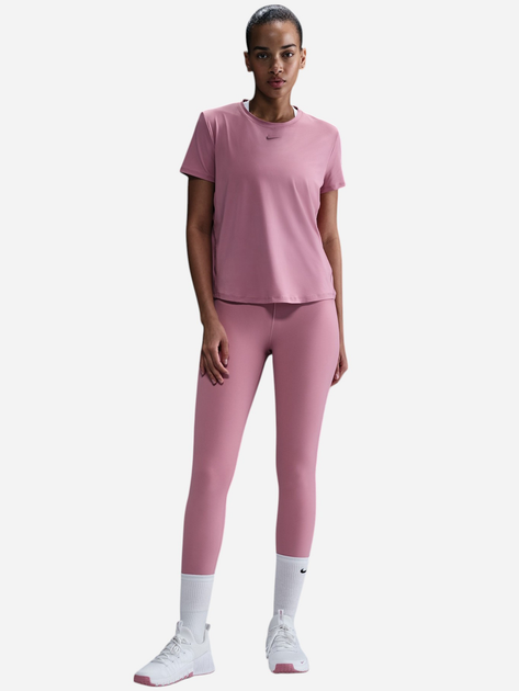 Koszulka sportowa damska Nike W Nk One Classic Df Ss Top FN2798-699 M Różowa - obraz 3