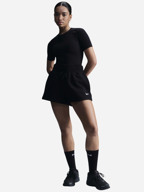 Шорти жіночі Nike W Nsw Phnx Flc Hr Short FD1409-010 M Чорні (196154196857) - зображення 3