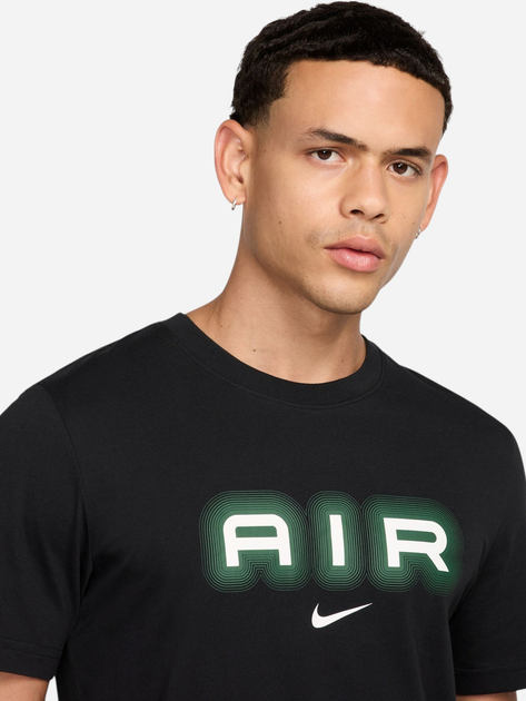 Koszulka męska bawełniana Nike M Nsw Sw Air Graphic Tee HM0185-011 M Czarna - obraz 4