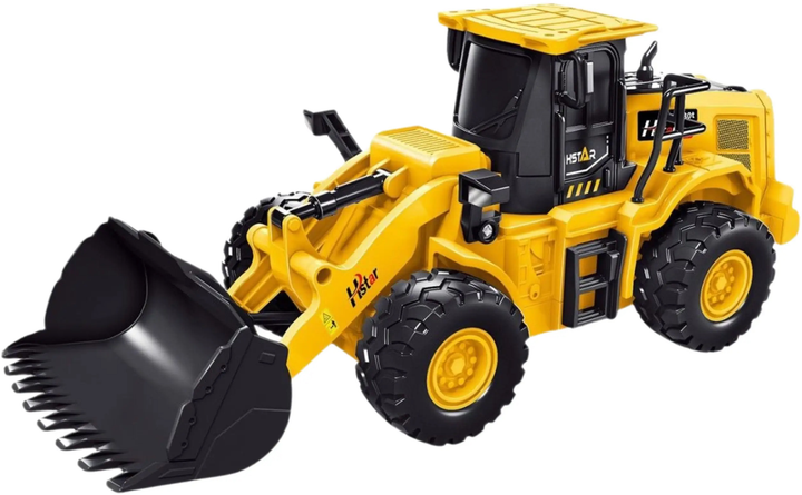 Buldożer zdalnie sterowany Lean Toys 2.4G 6CH Żółty (22700) (5905991050490) - obraz 3
