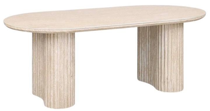 Журнальний столик HOMLA BELLEZA 120 x 60 x 46 см бежевий (5906496737848) - зображення 1