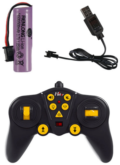 Ciężarówka zdalnie sterowana Lean Toys z przyczepą 2.4G 6CH Czerwona (22709) (5905991050582) - obraz 4