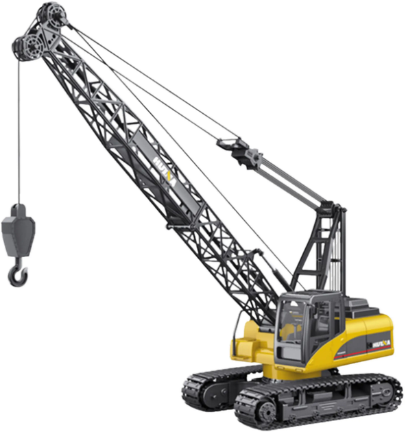 Dźwig gąsienicowy zdalnie sterowany Huina Toys 1:14 Czarno-żółty (22750) (5905991050995) - obraz 4