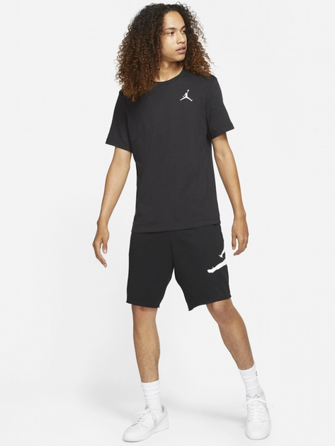 Koszulka męska bawełniana Nike M J Jumpman Emb SS Crew DC7485-010 M Czarna (195238739188) - obraz 3