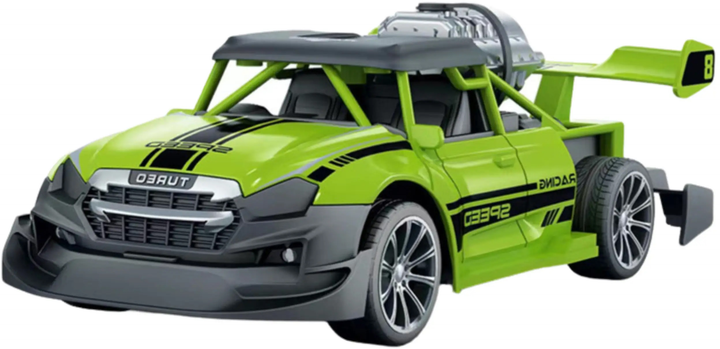 Auto zdalnie sterowane Lean Toys ze światłami i efektem dymu 1:20 Zielone (24766) (5905991058168) - obraz 3