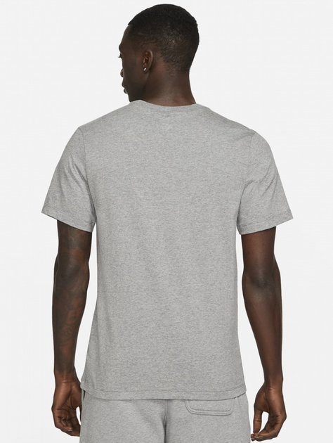 Футболка бавовняна довга чоловіча Nike M J Jumpman Emb SS Crew DC7485-091 M Сіра (195238739256) - зображення 2