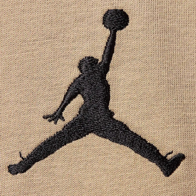Футболка бавовняна довга чоловіча Nike M J Jumpman Emb SS Crew DC7485-257 XL Бежева (197602826296) - зображення 5