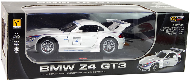 Auto zdalnie sterowane Lean Toys BMW Z4 Białe (13736) (5905515359344) - obraz 1