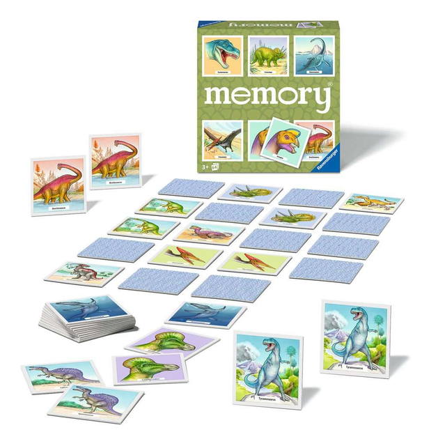 Настільна гра Ravensburger Dinosaur memory (10620924) (4005556209248) - зображення 2