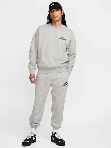 Спортивні штани чоловічі Nike M Nk Club BB CF Pant Nsw Gfx HJ2185-063 L Сірі (197859250370) - зображення 3