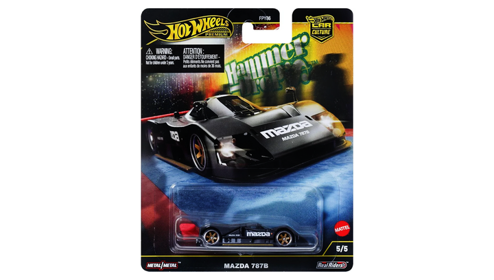 Машинка Premium Hot Wheels Mazda 787B Hammer Drop 1:64 HRW08 Black