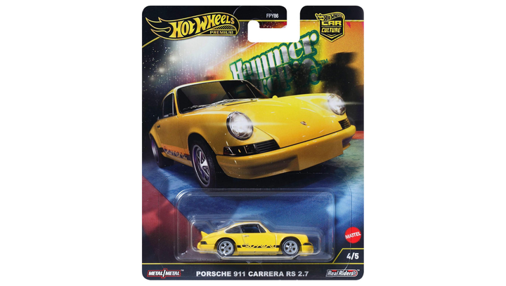 Машинка Premium Hot Wheels Porsche 911 Carrera RS 2.7 Hammer Drop