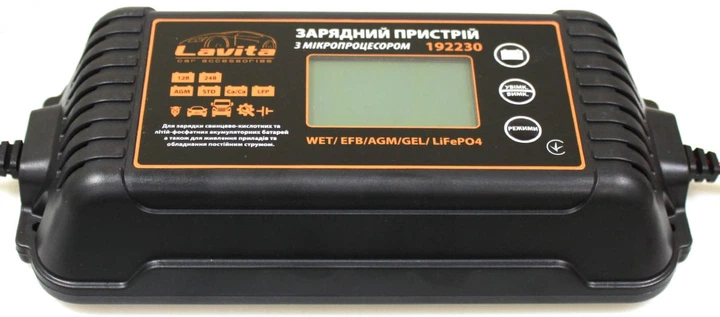 Зарядний пристрій імпульсний Lavita LA 192230 12 В/24 В 2-5-10 А 30-300 А⋅год IP65 (WET/AGM/GEL/LFP) - изображение 2