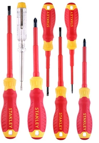 Набір викруток Stanley 7 шт. ізольованих (SL2,5 / SL3,5 / SL4,0 / SL5,5 / PZ1 / PZ2*100 / тестер) (STHT60031-0) - Фото 3 Набір викруток Stanley 7 шт. ізольованих (SL2,5 / SL3,5 / SL4,0 / SL5,5 / PZ1 / PZ2*100 / тестер) (STHT60031-0) - зображення 3