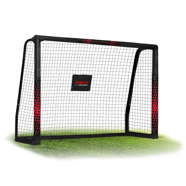 Футбольні ворота Neo Sport 180 x 120 x 60 см чорно - червоні NS-463 (5903890617714) - зображення 3