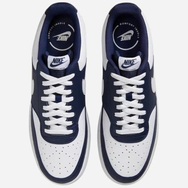 Sneakersy męskie Nike Court Vision Lo HM9862-400 45.5 (11.5US) Granatowo-białe (197861475211) - obraz 5