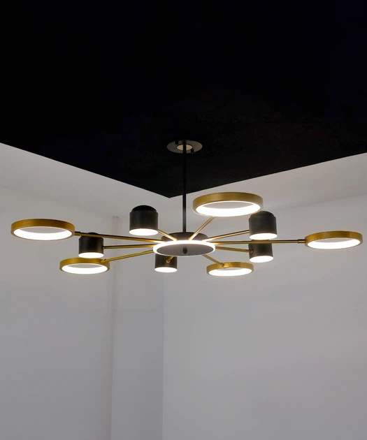 Люстра підвісна Stellato (Big) Чорний LED (three-colour) (SDLC-00113) - Фото 4 Люстра підвісна Stellato (Big) Чорний LED (three-colour) (SDLC-00113) - изображение 4