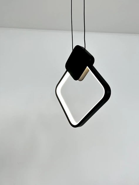 Люстра підвісна Geometric Black (Rhombus) Чорний LED (SDLC-00109) - изображение 2