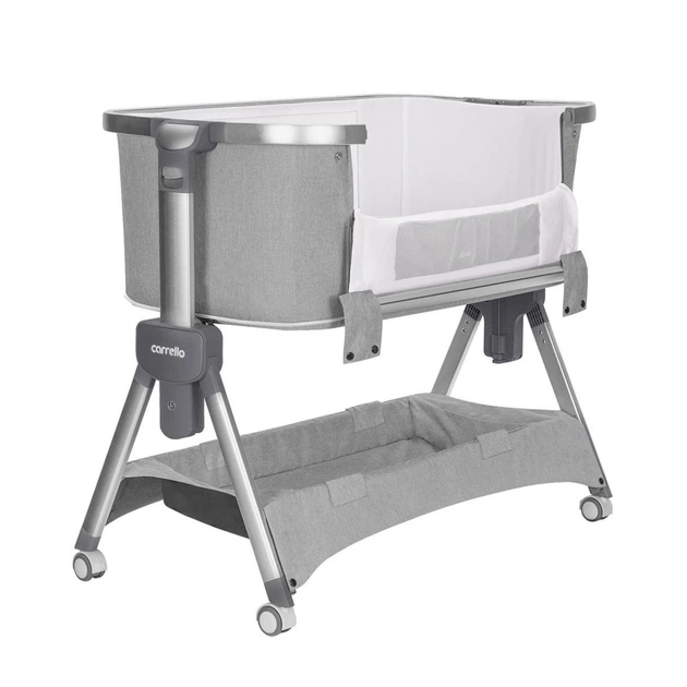 Детская приставная кроватка 3в1 от рождения CARRELLO Aria CRL-16401 Silver Grey - изображение 3