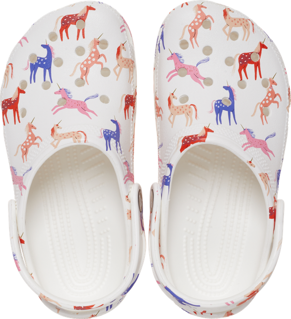 Детские сабо CROCS CLASSIC CHARACTER PRINT CLOG KIDS 32 Белые в принт 209695 - изображение 8