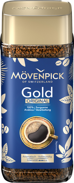 Кофе Movenpick Gold Original растворимый, 200 г - Фото 1 Кофе Movenpick Gold Original растворимый, 200 г - изображение 1