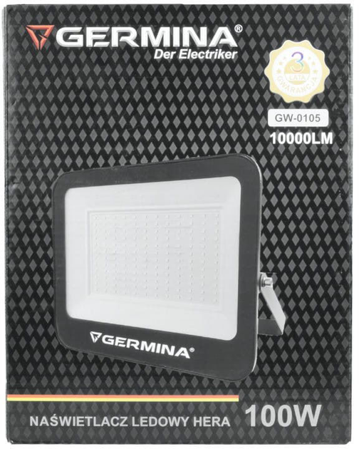 Naświetlacz LED Germina GW-0105 100 W 10000 lm 6400 K Hera - obraz 3