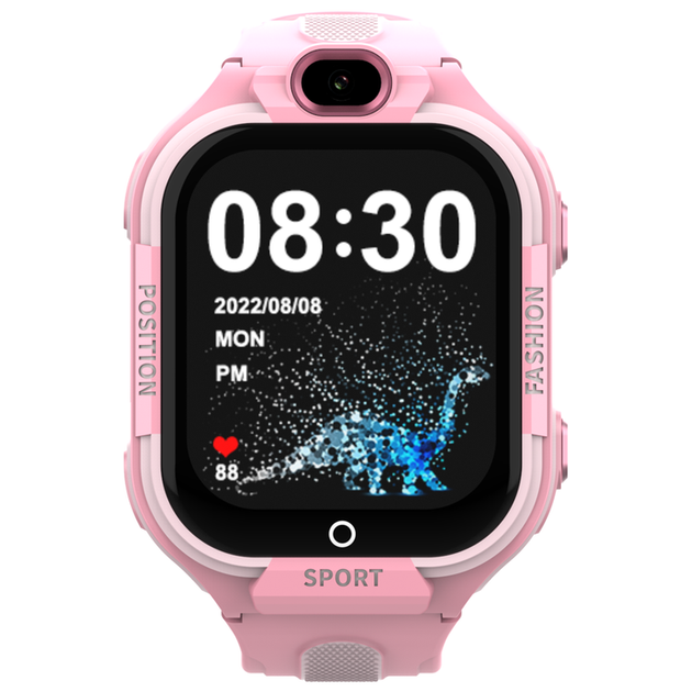 Смарт-часы детские Wonlex KT35 с камерой WI-FI GPS SIM-карта силиконовый ремешок Pink (17978) - изображение 2