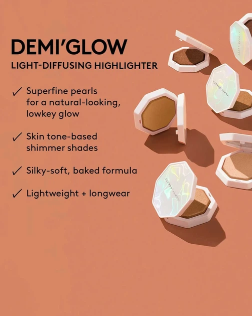 Хайлайтер Fenty Beauty "Prosecco" Demi'glow Light-Diffusing Highlighter - зображення 8