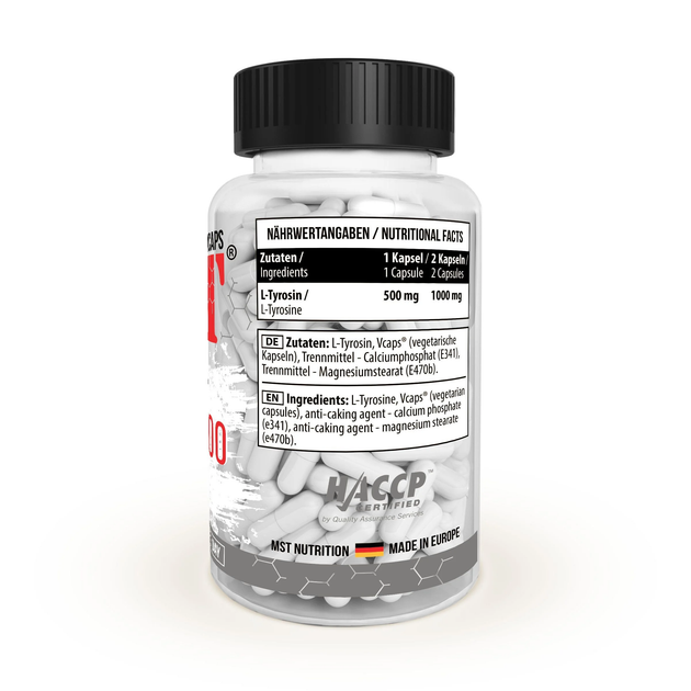 Тирозин MST L-Tyrosine 1000, 90 капс. - изображение 2