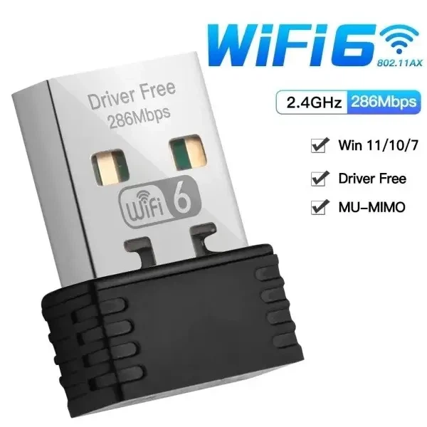 USB Адаптер wi-fi 6 286Mbps - изображение 2