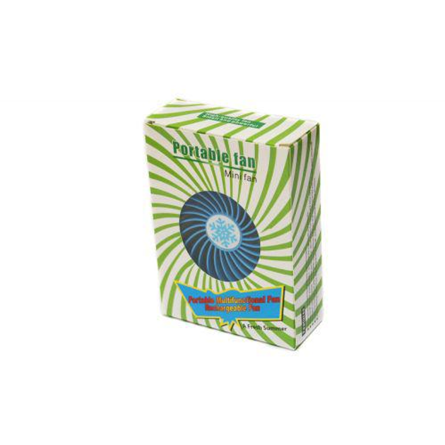 Вентилятор міні настільний з акумулятором та USB-зарядкою Mini Fan Чорний (2859) - зображення 2