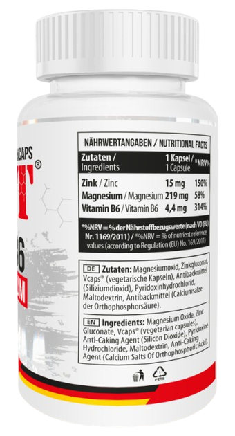 Добавка MST Zinc + Magnesium + B6, 120 капс. - изображение 2