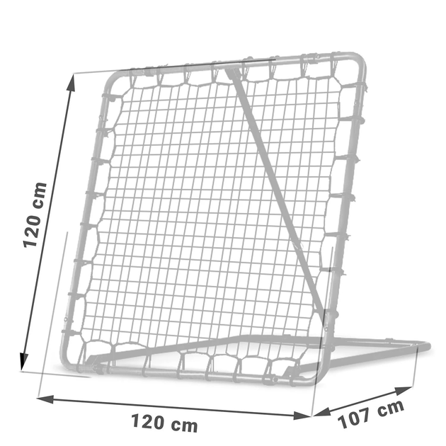 Bramka treningowa Neo Sport rebounder 120 x 120 cm (5903890625382) - obraz 6