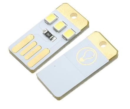 Ночник USB LED mini светильник 3 диода SMD2835 белый свет 0,2 Вт 40mA лампа для чтения - изображение 4