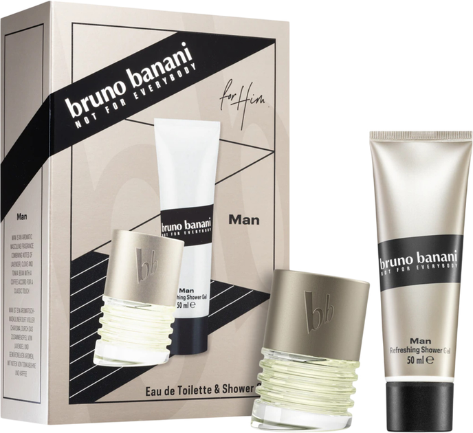 Zestaw męski Bruno Banani Man Woda toaletowa 30 ml + Żel pod prysznic 50 ml (3616303474041) - obraz 2