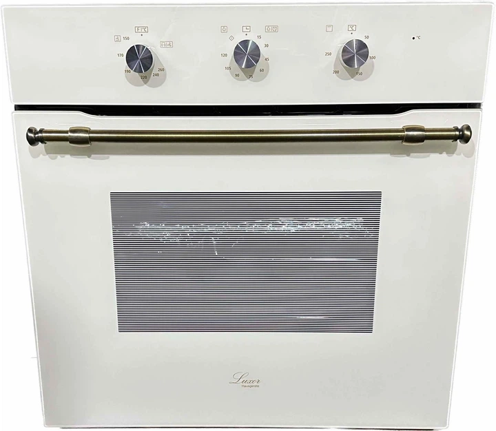 Духовой шкаф газовый Luxor Qualität 60 GIO Rustik Grill KUP конвектор, бежевое стекло + набор для подключения пропан в подарок, бежевый - изображение 3