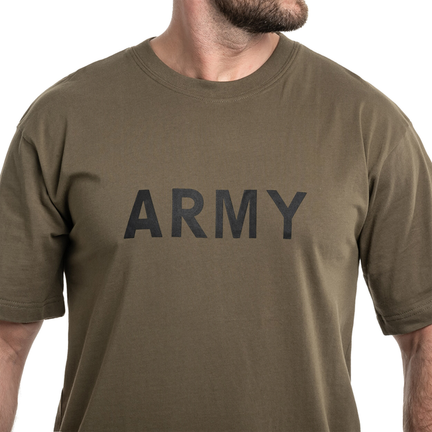 Футболка хлопковая MFH «Army», Olive, 3XL - изображение 2