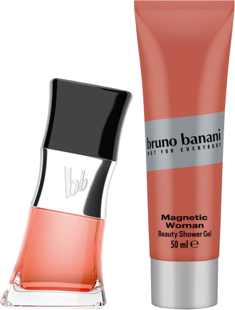 Набір для жінок Bruno Banani Magnetic Woman Парфумована вода 30 мл + Гель для душу 50 мл (3616304211348) - зображення 4