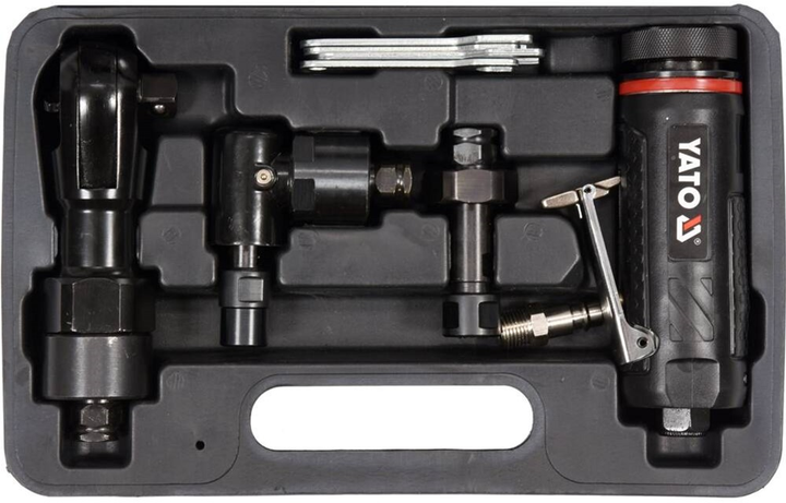 Uniwersalne narzędzie pneumatyczne 3-w-1 YATO 1/2" ciśnienie 0.63 MPa 113 l/min 3 szt. + walizka (YT-09860) - obraz 1