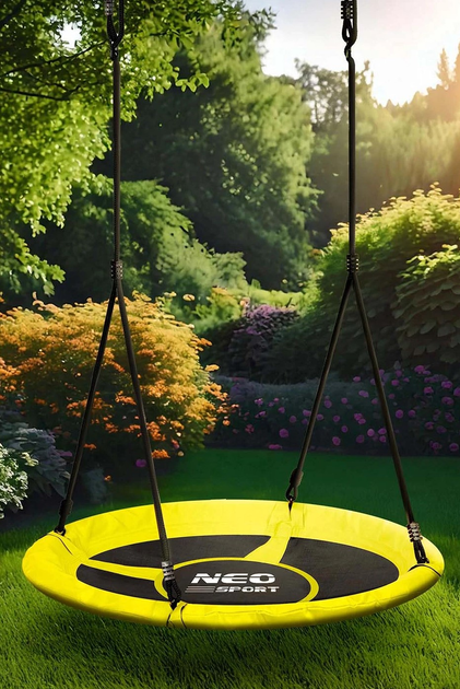 Huśtawka Neo-Sport Bocianie gniazdo Swingo 105 cm Żółta (5903890625313) - obraz 11