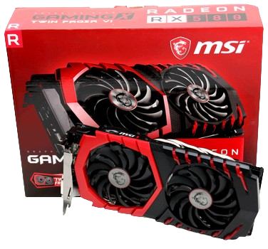 msi GAMING X PLUS RADEON RX580 8GB 新品 Відеокарта AMD Radeon RX 580 8GB MSI Gaming X+ (RX 580 GAMING X+)