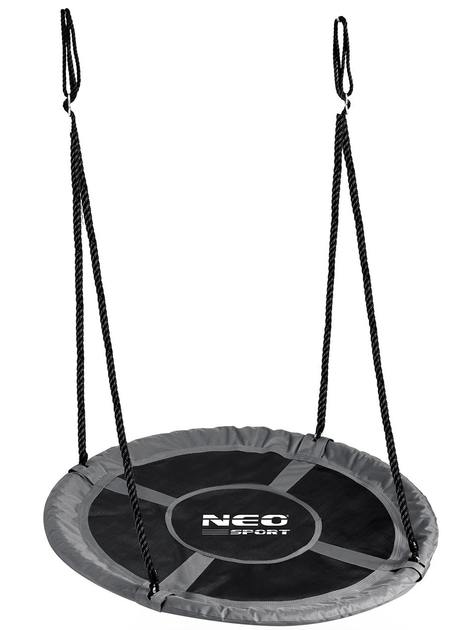 Садова гойдалка Neo-Sport Лелече гніздо Swingo 110 см Сіра (5903890627157) - зображення 1