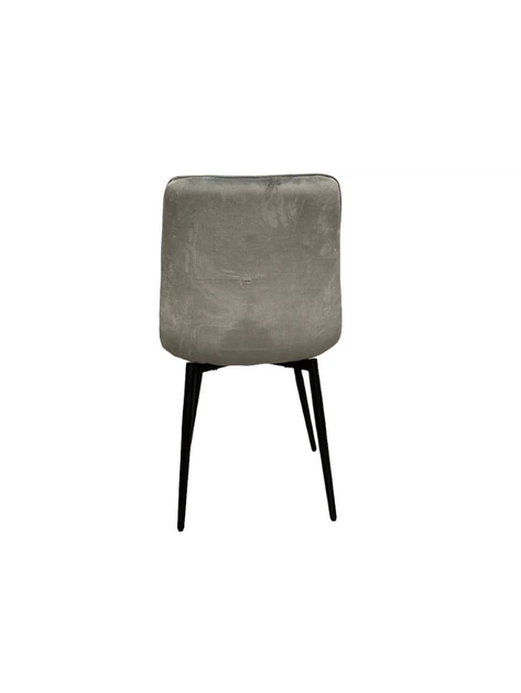 Стул мягкий со спинкой Velka Chic Bluvel 39 Velvet VBl39 светло-серый - изображение 2