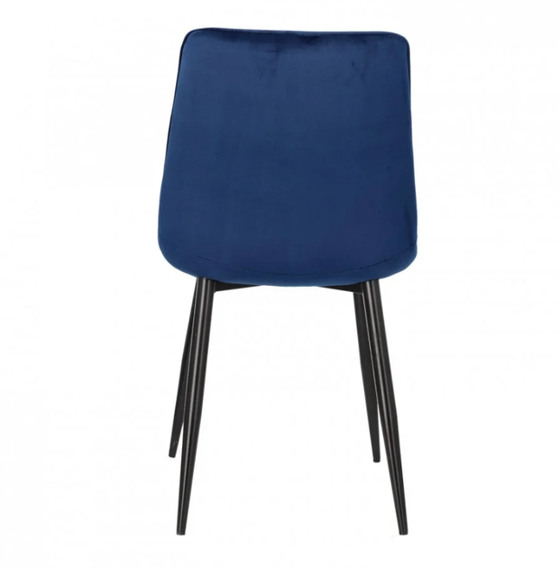 Стул мягкий со спинкой Velka Chic Bluvel 48 Velvet VBl48 синий - изображение 6