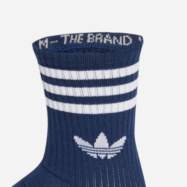 Набор женских носков высоких Adidas 3-Stripes Crew Socks 3 Pairs JV7408 37-39 3 пары Белый (4068807914865) - изображение 3