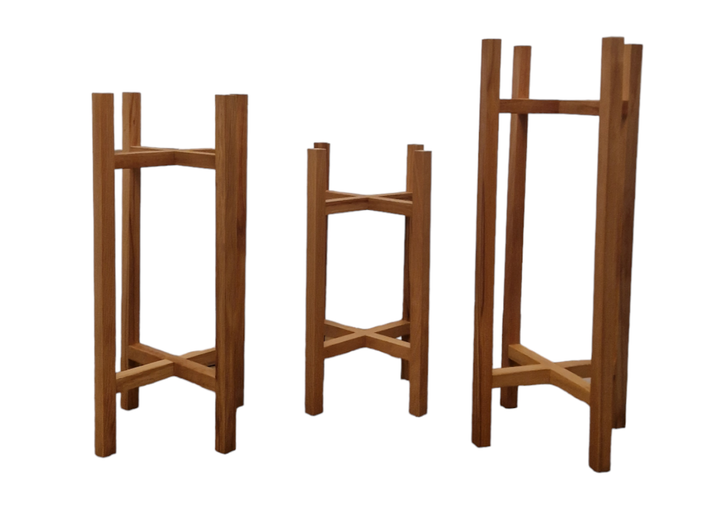 Підставки для вазонів та квітів дерев'яні WoodDecor комплект в натуральному кольорі покритий олією - зображення 5