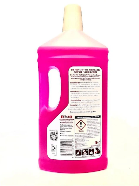 Засіб для миття підлоги універсальний Pink Stuff 1 л - Фото 2 Засіб для миття підлоги універсальний Pink Stuff 1 л - зображення 2